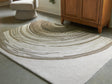 Rizwana Ivory/Brown/Gray Medium Rug by ASHLEY FURNITURE at Eve Furniture