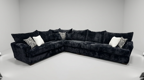 Rizz Black 4-Piece Sectional by New Era Innovations at Eve Furniture