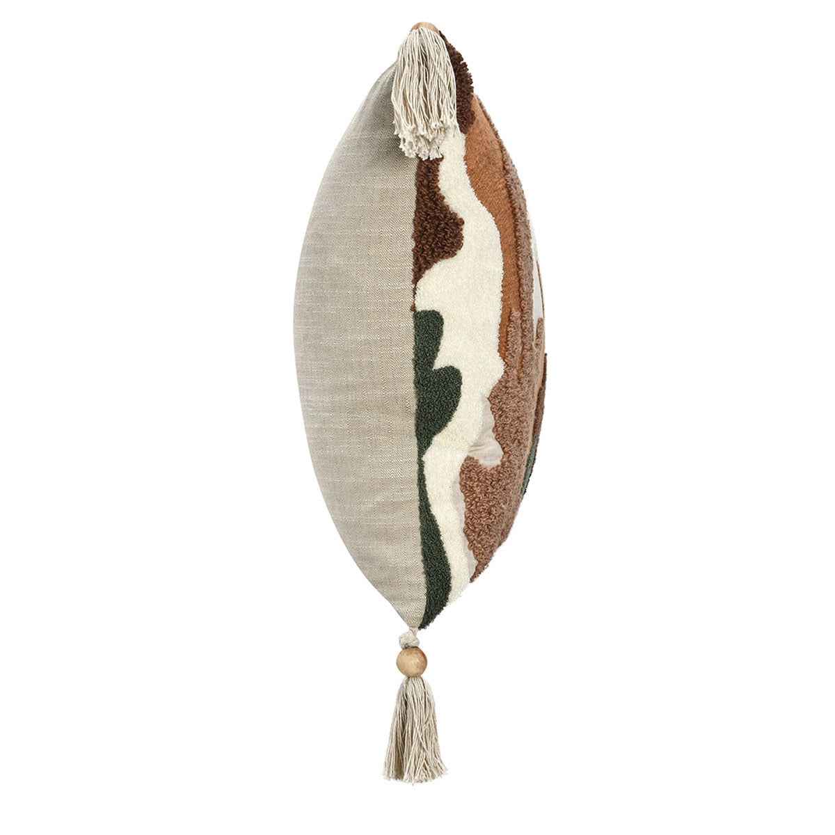 RN Caney Chestnut/Green Multi Throw Pillow (Set of 2) by Classic Home at Eve Furniture
