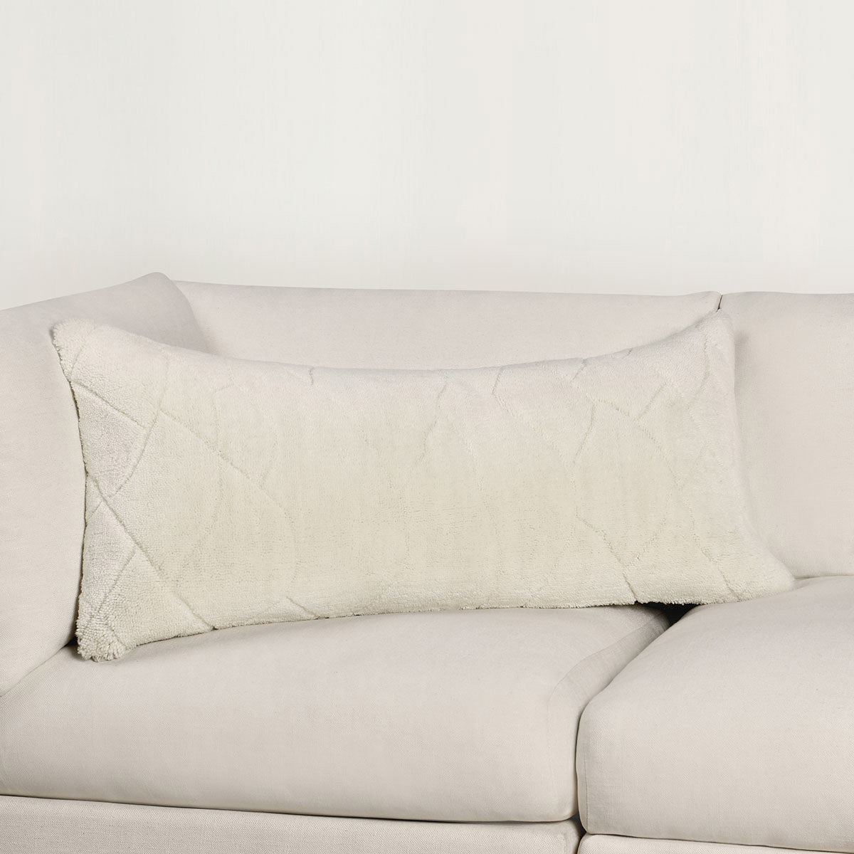 RN Mercer Ivory Wool Throw Pillow (Set of 2) by Classic Home at Eve Furniture