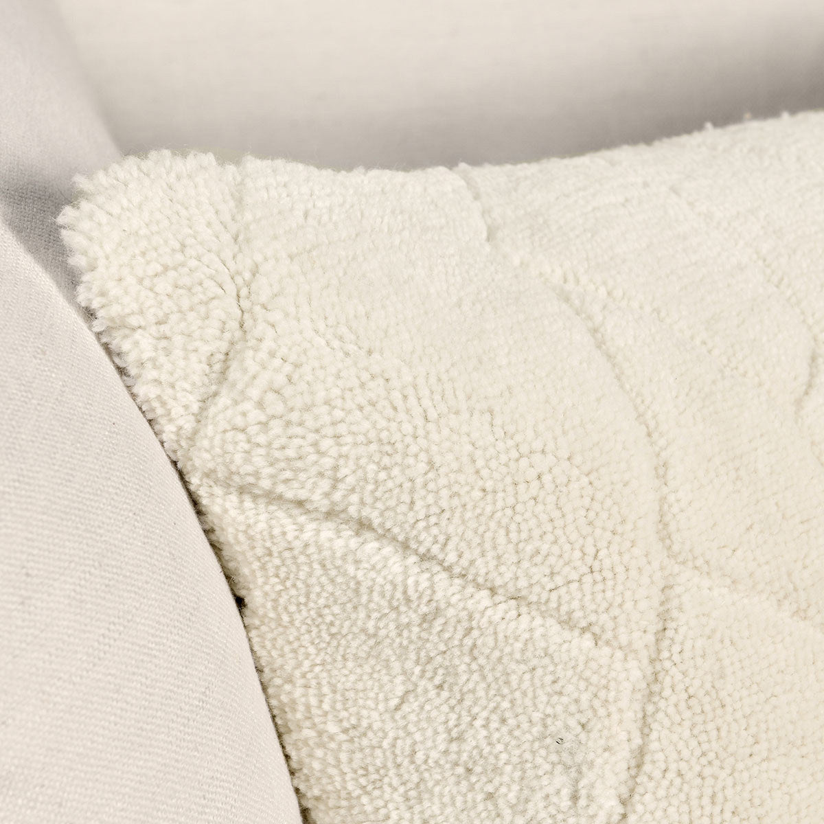 RN Mercer Ivory Wool Throw Pillow (Set of 2) by Classic Home at Eve Furniture