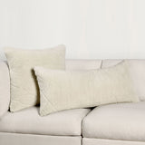 RN Mercer Ivory Wool Throw Pillow (Set of 2) by Classic Home at Eve Furniture