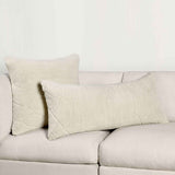 RN Mercer Ivory Wool Throw Pillow (Set of 2) by Classic Home at Eve Furniture