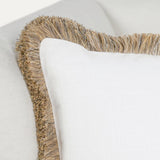 RO Cara Ivory/Natural Multiple Sizes Throw Pillow by Classic Home at Eve Furniture
