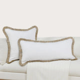 RO Cara Ivory/Natural Multiple Sizes Throw Pillow by Classic Home at Eve Furniture