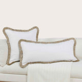 RO Cara Ivory/Natural Multiple Sizes Throw Pillow by Classic Home at Eve Furniture