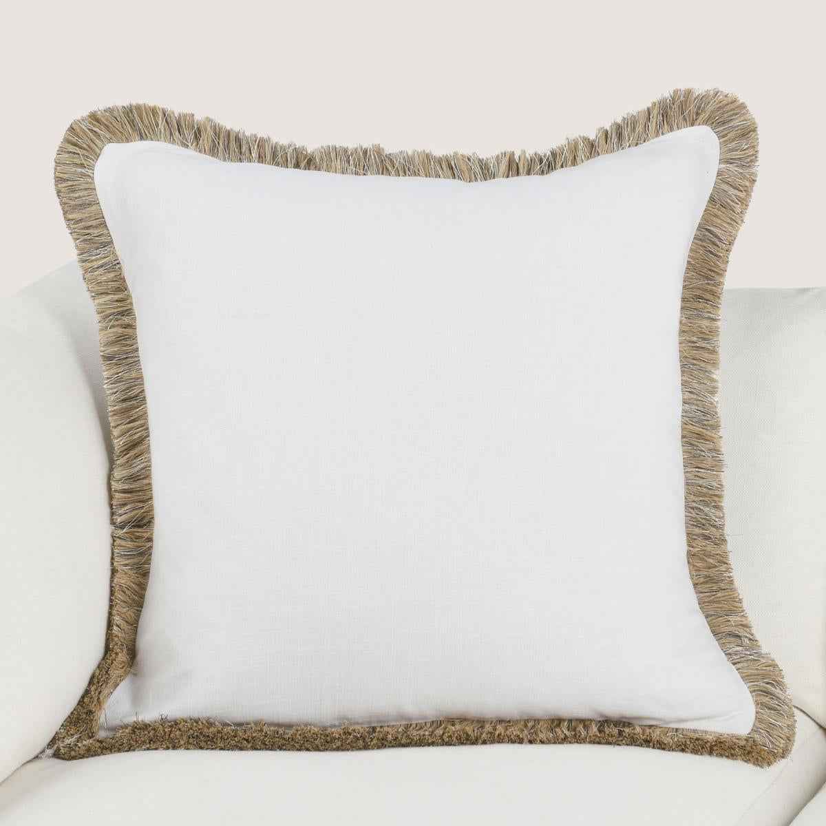 RO Cara Ivory/Natural Multiple Sizes Throw Pillow (Set of 2) by Classic Home at Eve Furniture
