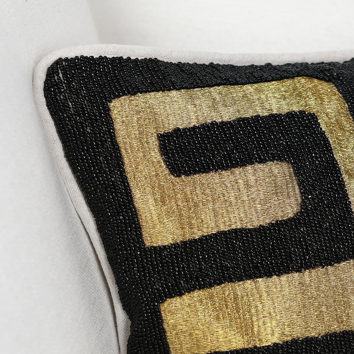 RO Dala Black/Gold 12x16 Throw Pillow (Set of 2) by Classic Home at Eve Furniture