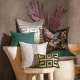 RO Dala Black/Gold 12x16 Throw Pillow (Set of 2) by Classic Home at Eve Furniture