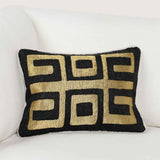 RO Dala Black/Gold 12x16 Throw Pillow (Set of 2) by Classic Home at Eve Furniture