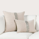RO Lira Natural/Silver Multiple Sizes Throw Pillow (Set of 2) by Classic Home at Eve Furniture