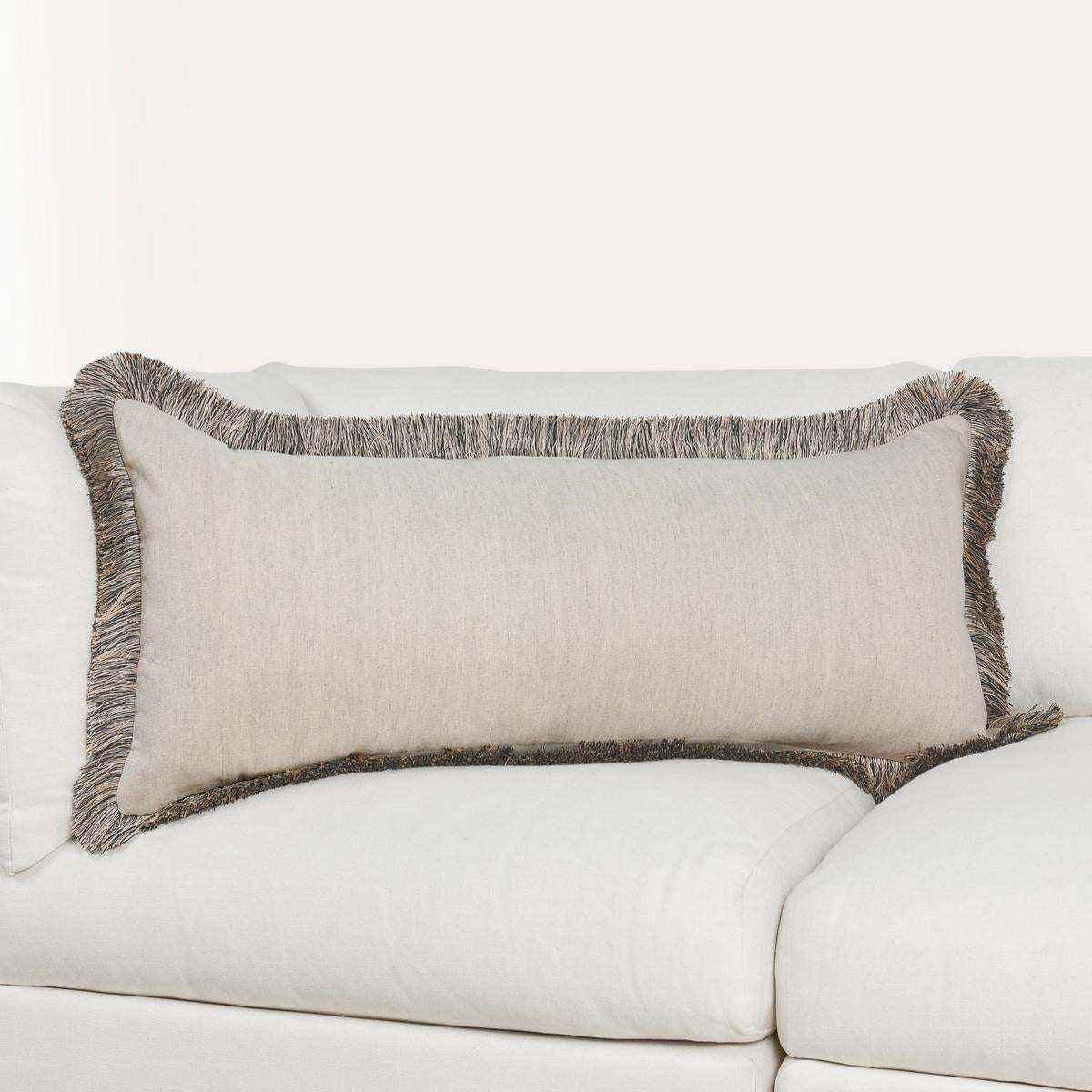 RO Nola Natural/Black Multiple Sizes Throw Pillow by Classic Home at Eve Furniture