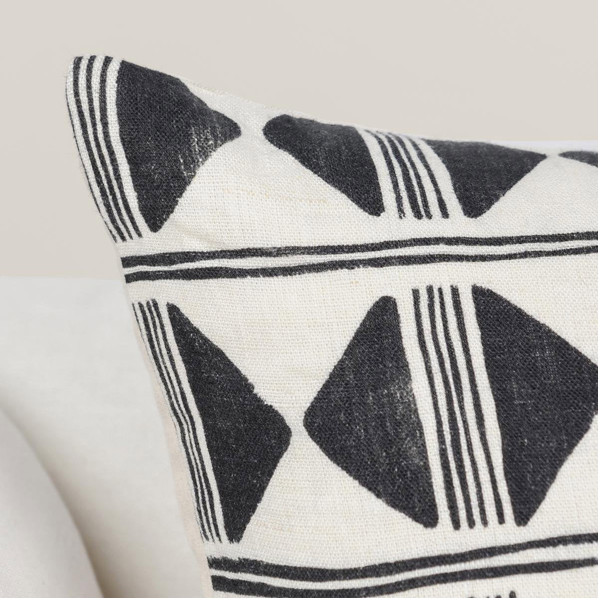 RO Nubia Black/White Multiple Sizes Cushion by Classic Home at Eve Furniture