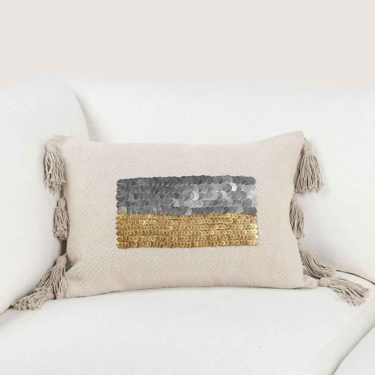 RO Tanga Natural 14x20 Throw Pillow by Classic Home at Eve Furniture