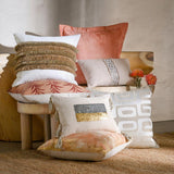 RO Zelo Natural/Gold 22x22 Throw Pillow (Set of 2) by Classic Home at Eve Furniture