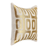 RO Zelo Natural/Gold 22x22 Throw Pillow (Set of 2) by Classic Home at Eve Furniture