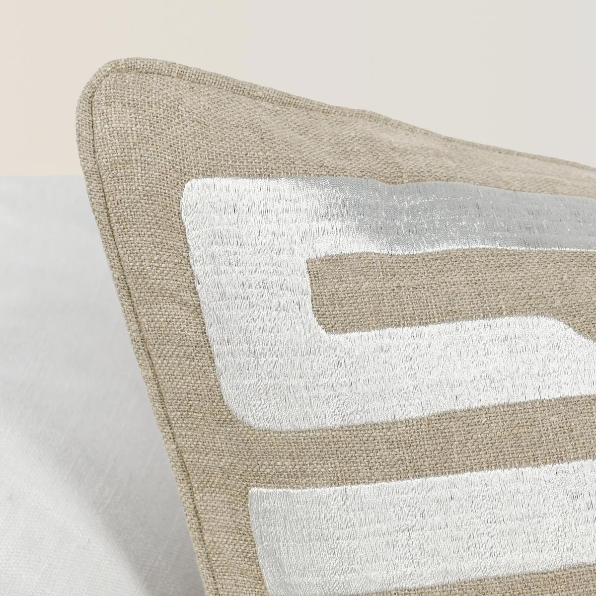 RO Zelo Tan/Silver 22x22 Throw Pillow (Set of 2) by Classic Home at Eve Furniture