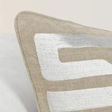 RO Zelo Tan/Silver 22x22 Throw Pillow (Set of 2) by Classic Home at Eve Furniture