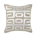 RO Zelo Tan/Silver 22x22 Throw Pillow (Set of 2) by Classic Home at Eve Furniture