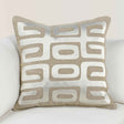 RO Zelo Tan/Silver 22x22 Throw Pillow (Set of 2) by Classic Home at Eve Furniture