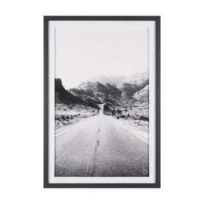 Road to Old West BW by Nathan Larson a Hand Embellished Framed Photo Art Print Matted under Glass by Mercana at Eve Furniture