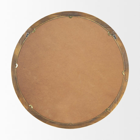 Roan Black Wood Beaded Wall Mirror by Mercana at Eve Furniture