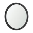 Roan Black Wood Beaded Wall Mirror by Mercana at Eve Furniture