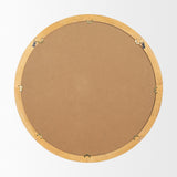 Roan Light Brown Wood Beaded Wall Mirror by Mercana at Eve Furniture