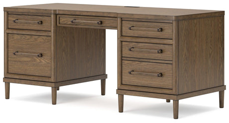 Roanhowe Brown 68" Home Office Desk by Ashley at Eve Furniture