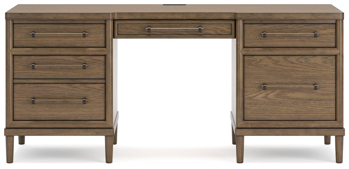 Roanhowe Brown 68" Home Office Desk by Ashley at Eve Furniture