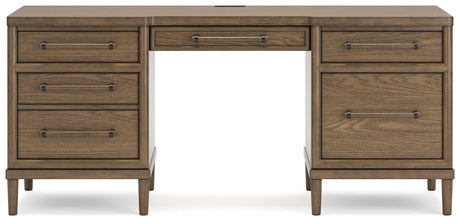Roanhowe Brown 68" Home Office Desk by Ashley at Eve Furniture