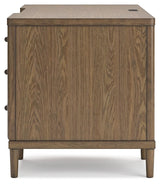 Roanhowe Brown 68" Home Office Desk by Ashley at Eve Furniture