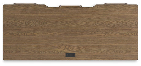 Roanhowe Brown 68" Home Office Desk by Ashley at Eve Furniture