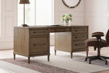 Roanhowe Brown 68" Home Office Desk by Ashley at Eve Furniture