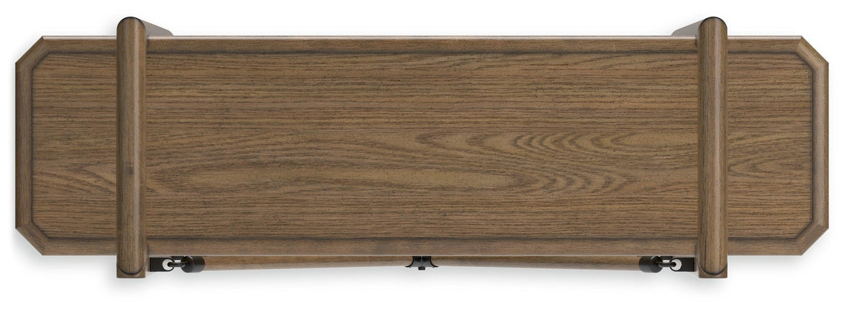 Roanhowe Brown 71" Bookcase by Ashley at Eve Furniture