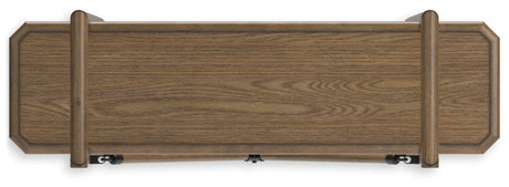 Roanhowe Brown 71" Bookcase by Ashley at Eve Furniture