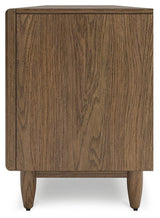 Roanhowe Brown 85" TV Stand by Ashley at Eve Furniture