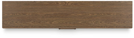 Roanhowe Brown 85" TV Stand by Ashley at Eve Furniture