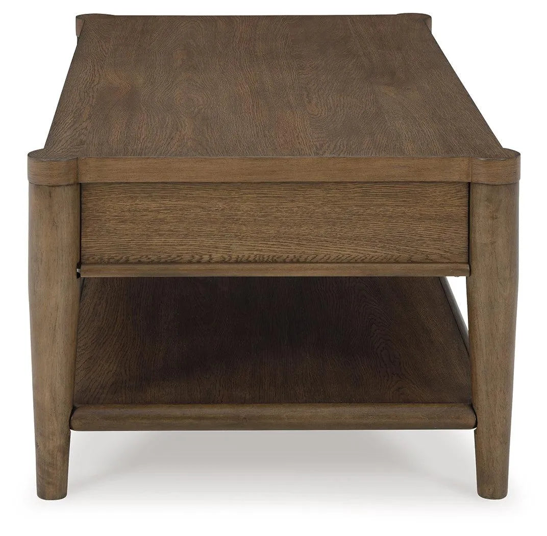 Roanhowe Brown Coffee Table by Ashley at Eve Furniture