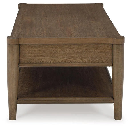 Roanhowe Brown Coffee Table by Ashley at Eve Furniture