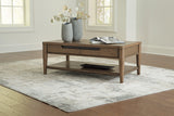 Roanhowe Brown Coffee Table by Ashley at Eve Furniture