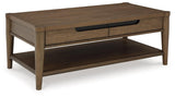 Roanhowe Brown Coffee Table by Ashley at Eve Furniture