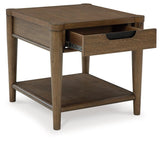 Roanhowe Brown End Table by Ashley at Eve Furniture