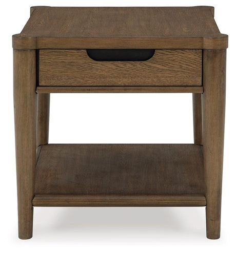 Roanhowe Brown End Table by Ashley at Eve Furniture