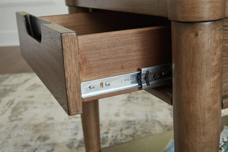 Roanhowe Brown End Table by Ashley at Eve Furniture