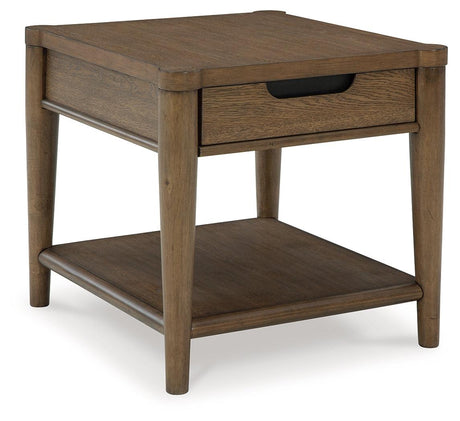Roanhowe Brown End Table by Ashley at Eve Furniture
