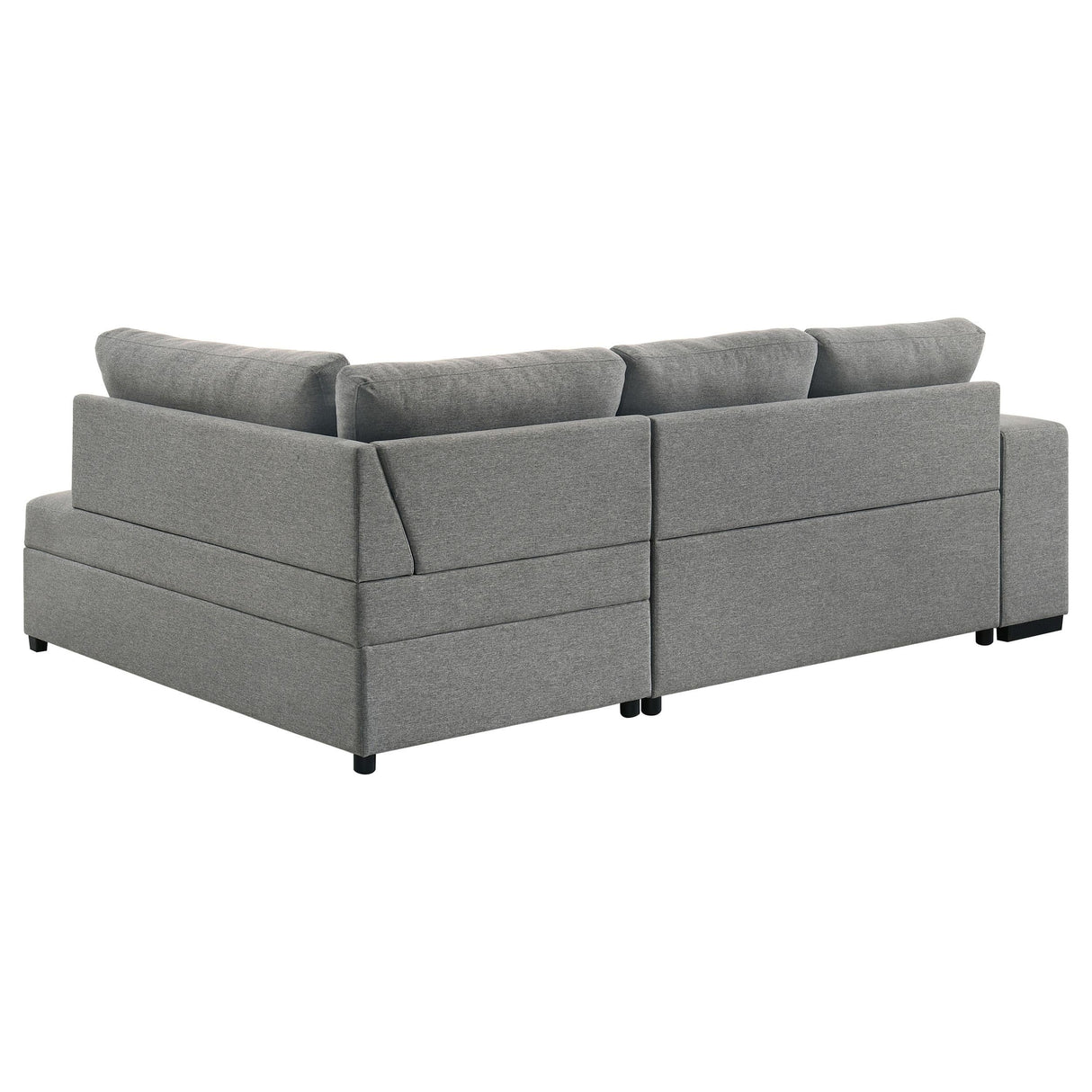 Roanne Grey Fabric Upholstered Sleeper Sectional Sofa by Coaster at Eve Furniture
