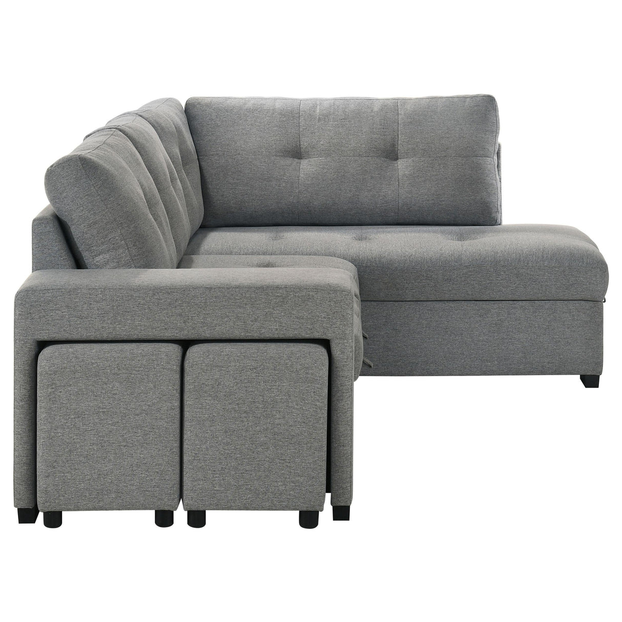 Roanne Grey Fabric Upholstered Sleeper Sectional Sofa by Coaster at Eve Furniture