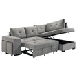 Roanne Grey Fabric Upholstered Sleeper Sectional Sofa by Coaster at Eve Furniture