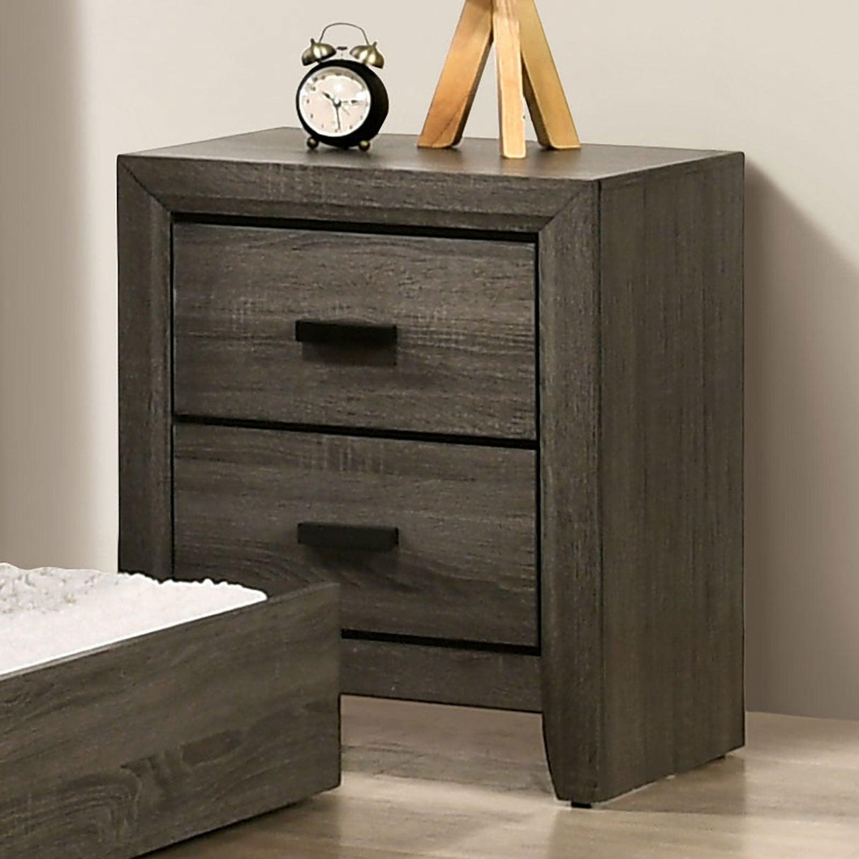 Roanne Gray Night Stand by Furniture of America at Eve Furniture